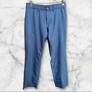 J Lindeberg Mens Regular Fit Chino Golf Pants 30x32 (Fit 32x31) Blue Performance